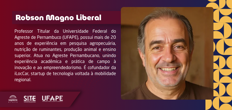 Foto de Robson Magno Liberal Véras Doutor em Zootecnia | Professor Titular UFAPE | Cofundador iLocCar